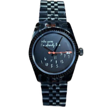 WHO CARES ALL BLACK MOD