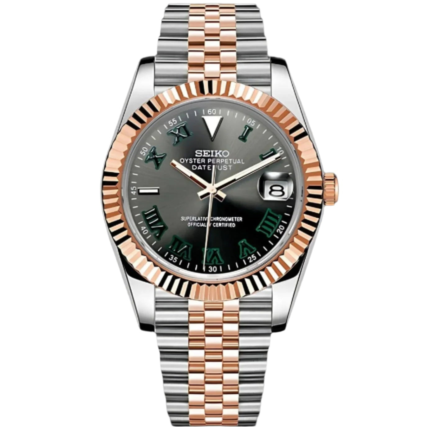 DATEJUST SEIKO MOD (WIMBLEDON TWO TONE)