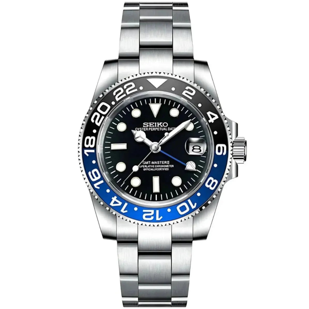 GMT MASTER 2 SEIKO MOD BATMAN