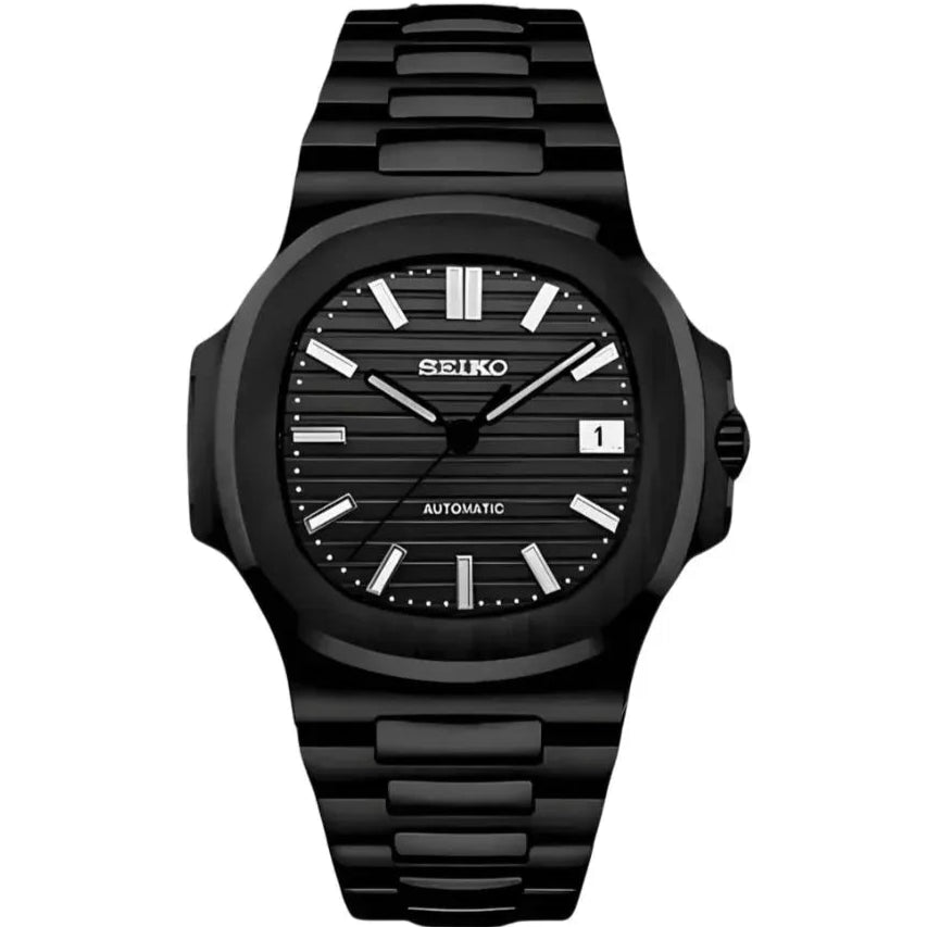 NAUTILUS SEIKO MOD BLACKED OUT