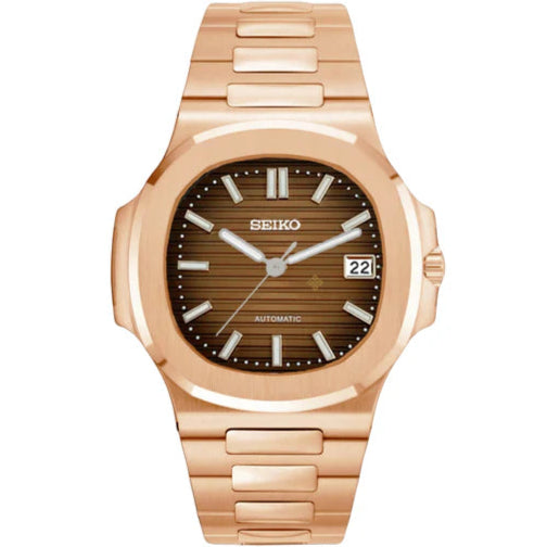 NAUTILUS SEIKO MOD ROSE GOLD