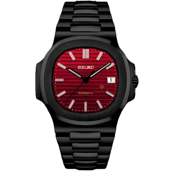 NAUTILUS SEIKO MOD BLACK CHERRY
