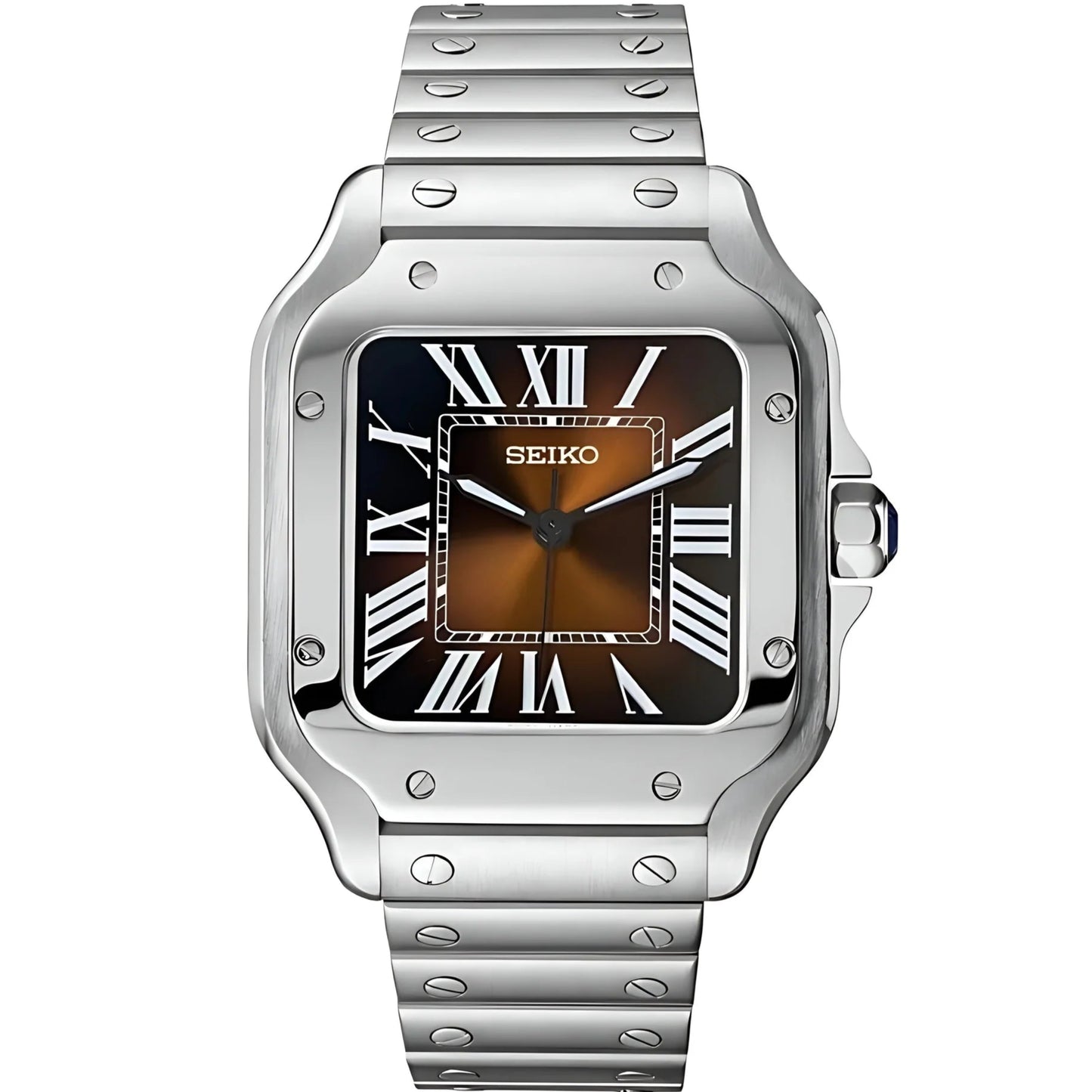 SANTOS SEIKO MOD (BROWN)