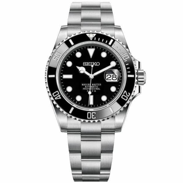 SUBMARINER SEIKO MOD (BLACK)