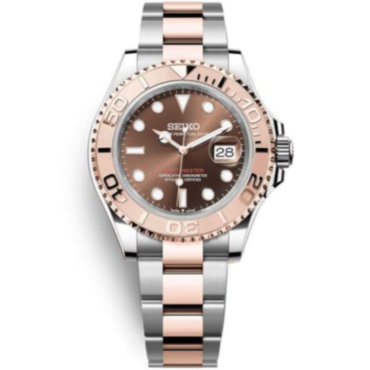 YACHTMASTER SEIKO MOD TWO TONE (ROSE GOLD)