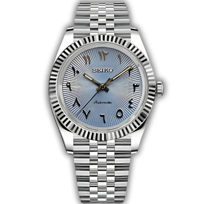 DATEJUST SEIKO MOD (ARABIC LIGHT BLUE DIAL)