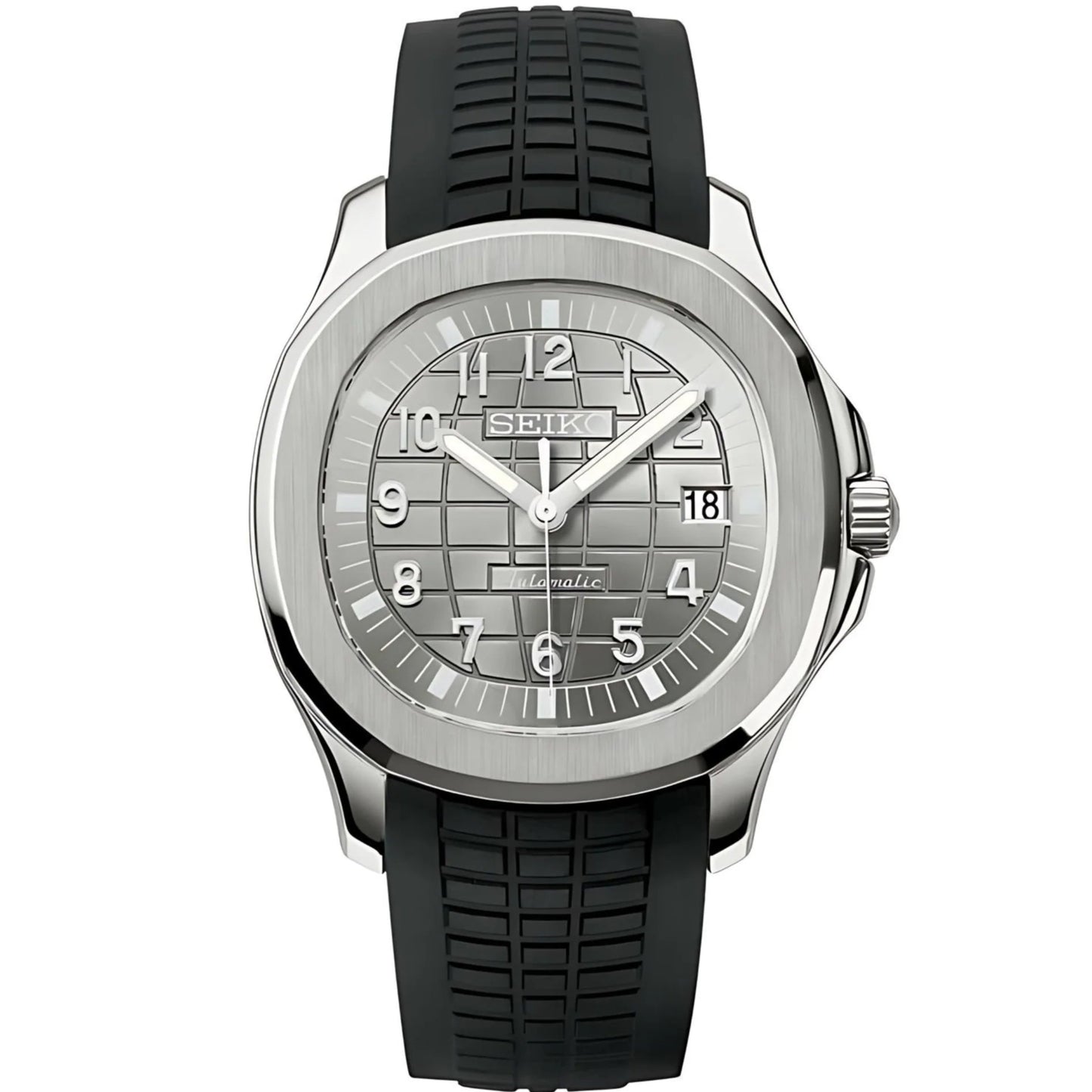 AQUANAUT SEIKO MOD SILVER DIAL