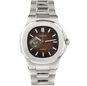 OPEN HEART NAUTILUS MOD CHOCOLATE DIAL