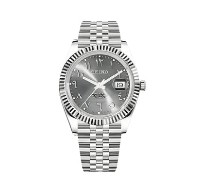 DATEJUST SEIKO MOD (GREY ARABIC DIAL)