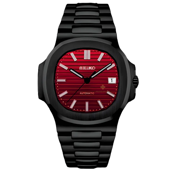 NAUTILUS SEIKO MOD BLACK CHERRY