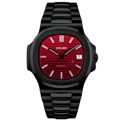 NAUTILUS SEIKO MOD BLACK CHERRY