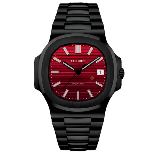 NAUTILUS SEIKO MOD BLACK CHERRY