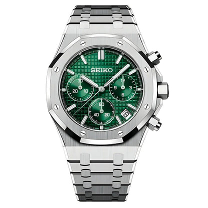 ROYAL OAK SEIKO MOD (GREEN CHRONOGRAPH)