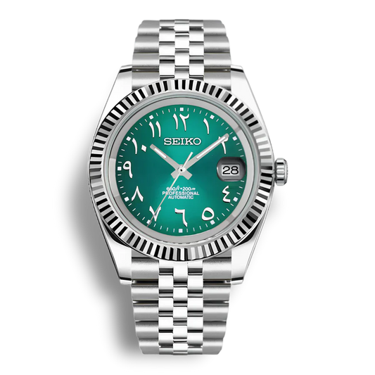 DATEJUST SEIKO MOD (ARABIC GREEN DIAL)