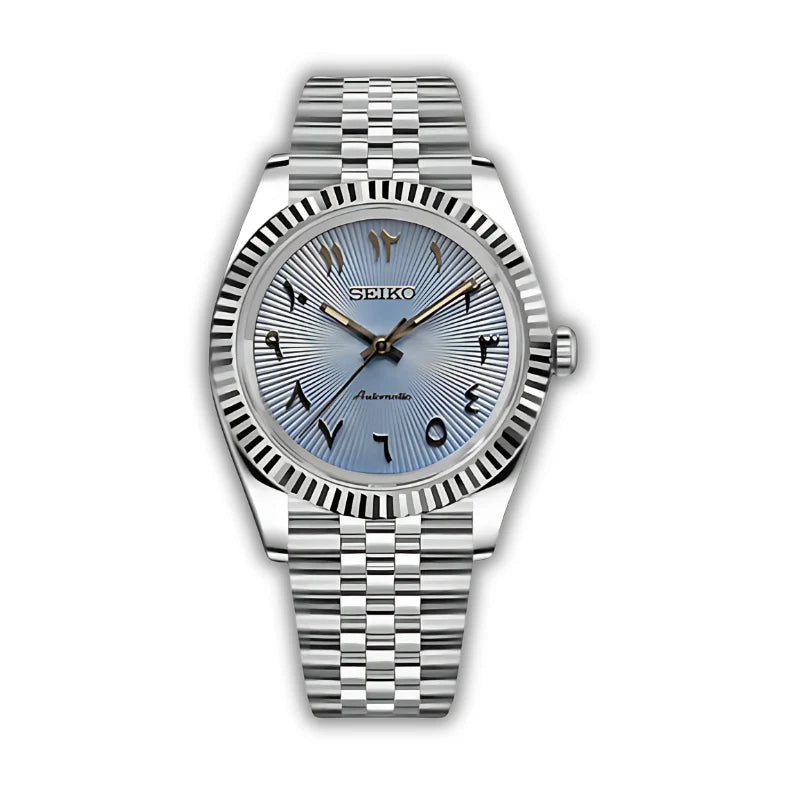 DATEJUST SEIKO MOD (ARABIC LIGHT BLUE DIAL)